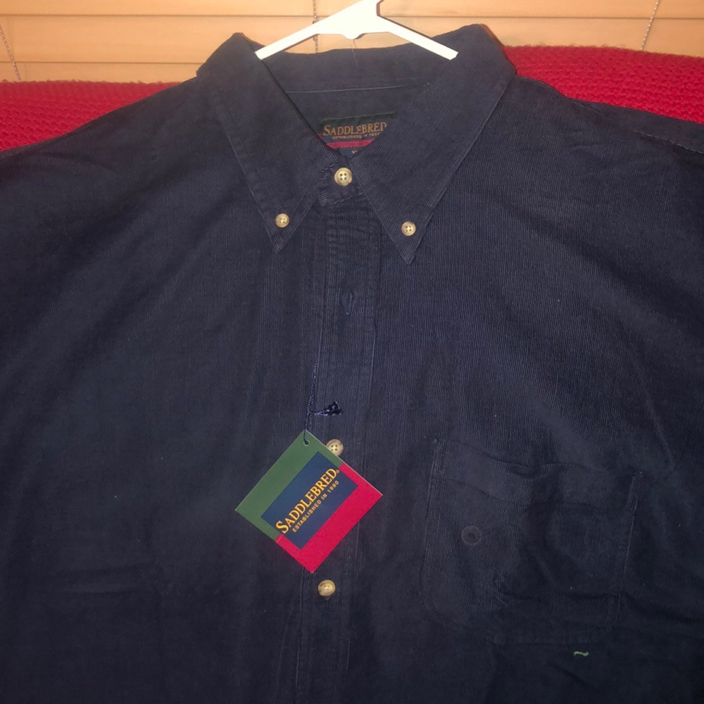 Saddlebred XXL Corduroy long sleeve  NWT